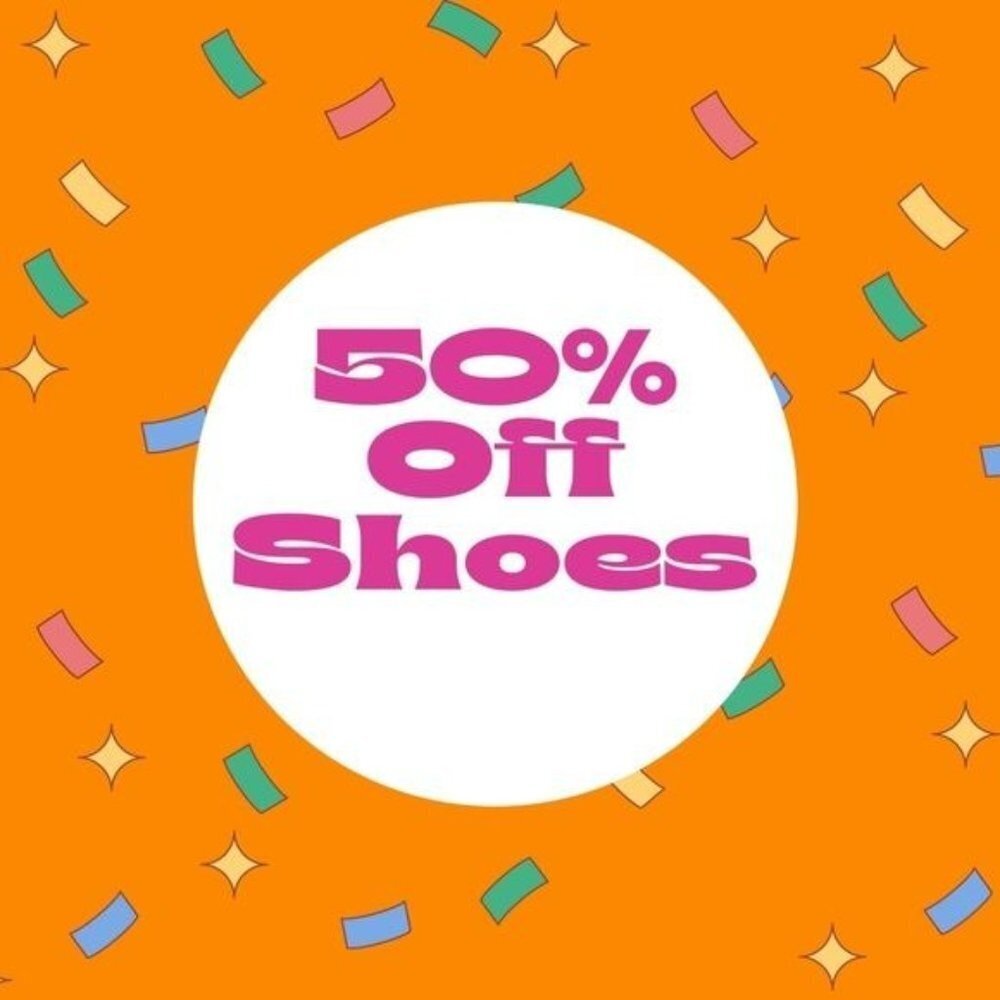 SHOE SALE!!!! 50% off select shoe sale!!!!